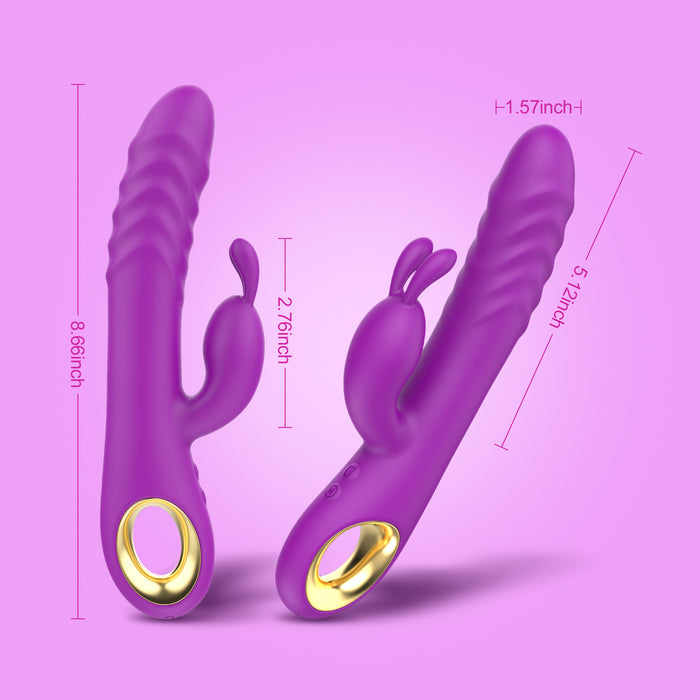 Purple Thrusting Rabbit Vibrator