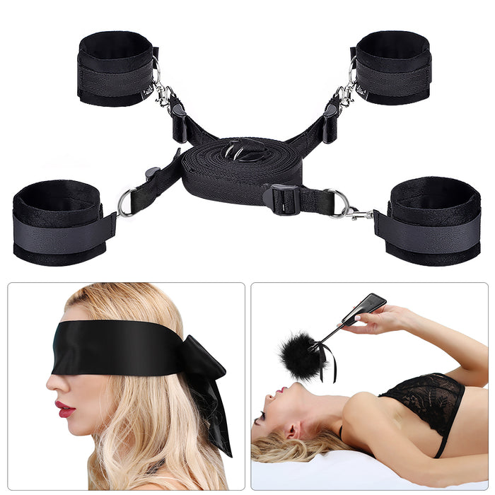 Sex Bondage BDSM Kit 11 Pcs Restraints Kit Set Sex Toys for Women and  Couples Sm Sex Game Play with Hand Cuffs & Blindfold & Nipple Restraint Bed  Sex